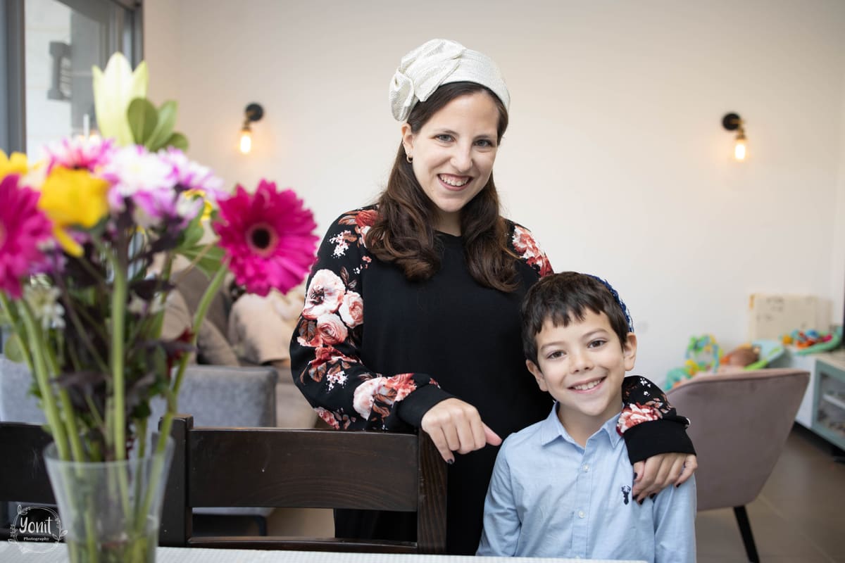 Family portrait outdoors